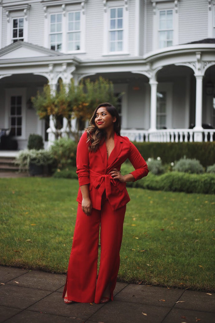 Rock A Pantsuit to Your Next Holiday Party!